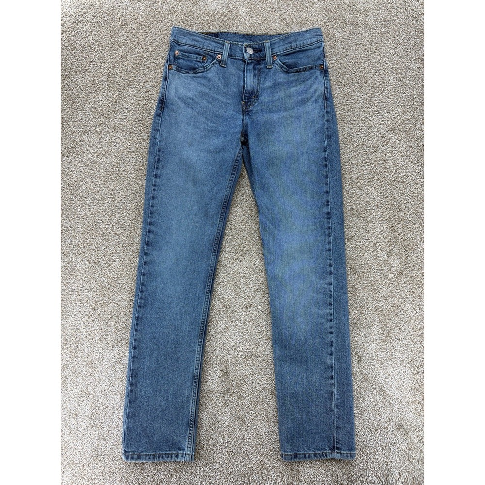 Levi's 511 Slim Jeans Mens Size 29x30 Stonewashed Blue Low Rise Stretch Denim - Picture 1 of 10